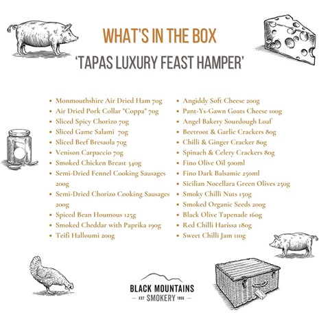 Tapas Luxury Feast Hamper  Tapas Luxury Feast Hamper